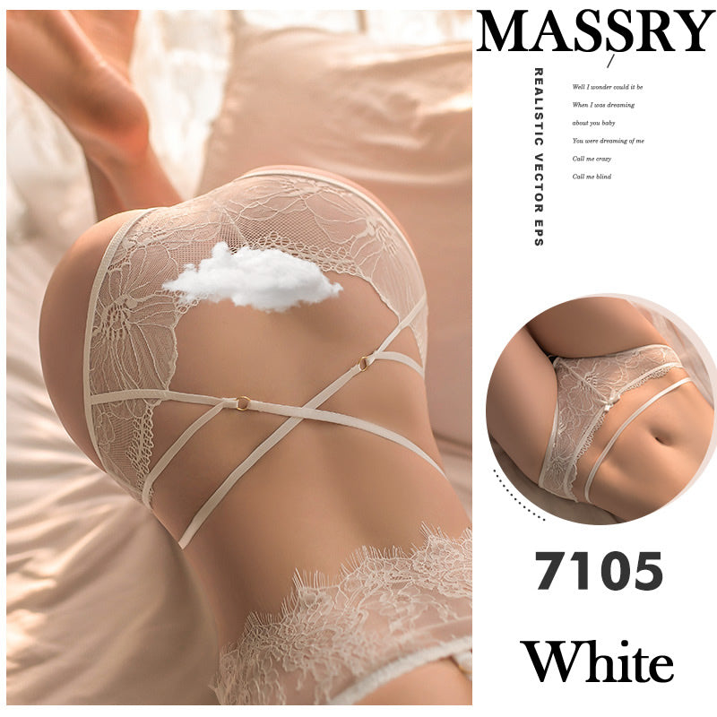 Sexy Lingerie Non-open File Lace Panties