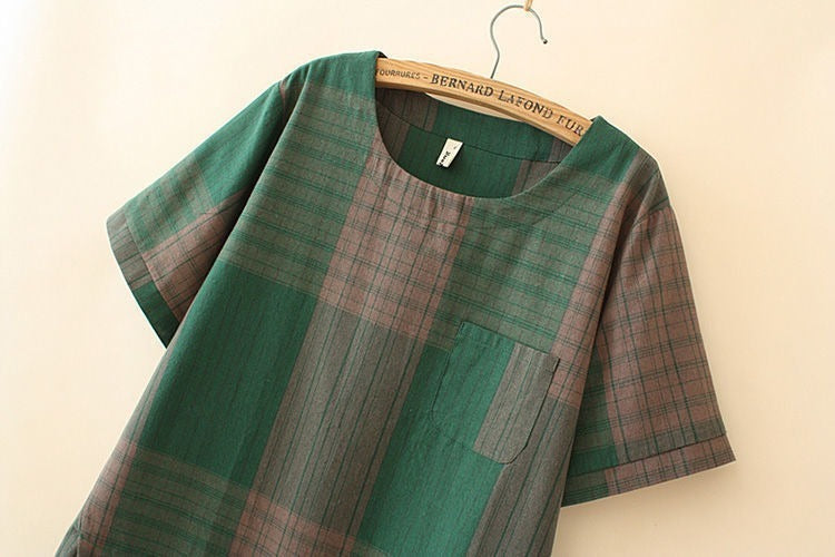 Plaid Two-piece Set Of All-match Slacks