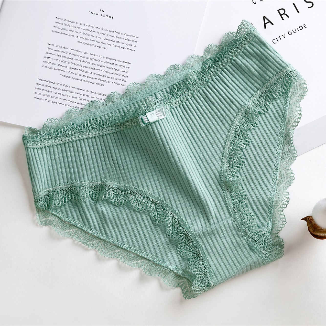 Thread Princess Low-waist Briefs With Cotton