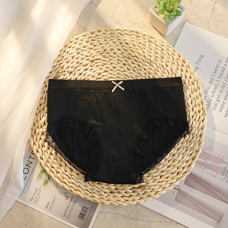 Women's Breathable Seamless Mid Waist Hip Raise Comfort Briefs