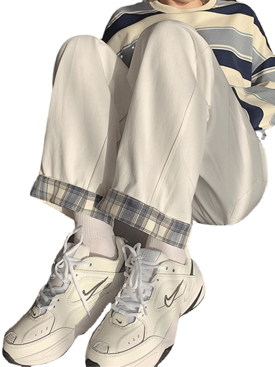 Nine-point Cargo Pants High-waist Denim Casual Pants